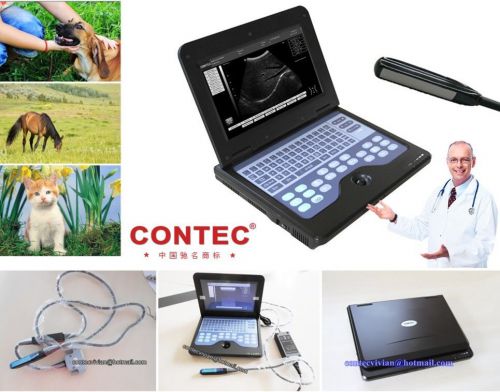 Vet animal b-ultrasound diagnostic scanner 6.5mendo-rectal probe laptop/notebook for sale