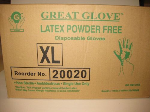 Great glove latex pwd-free sz xlrg (10/100) for sale