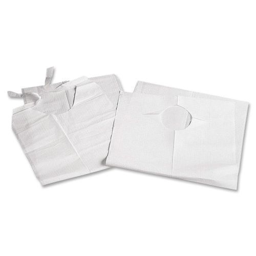 Medline Disposable Slip-On Adult Bibs - 19&#034;Wx35&#034;L - Medical Use - 150 / Case