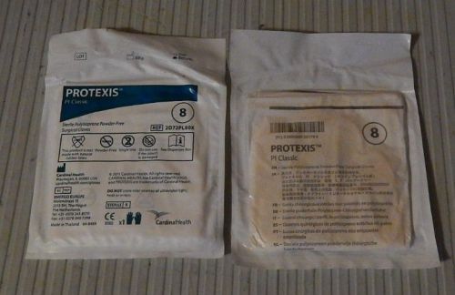 21 SETS  Protexis PI CLassic Size 8 Sterile Polyisoprene Powder-Free Gloves