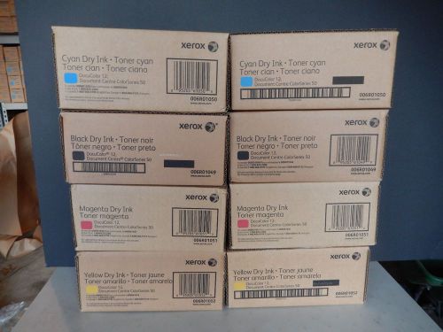 XEROX DOCUCOLOR-12 TONER , NEW IN BOX, FACTORY SEALED 2 BOXES OF EACH COLOR