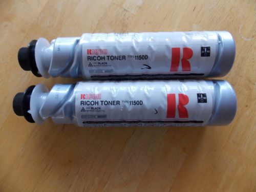 2 each  Genuine Ricoh Type 1150D Toner Bottle - RIC885257