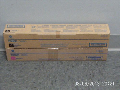 New Genuine Konica Minolta Toner Cartridges type TN216 1M 1K