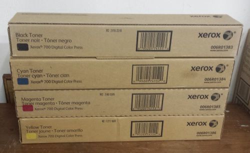 Xerox Toner Set For 700 Digital Color Press -BYMC  006R01383/84/85/86