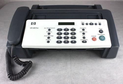 Hp 640 ink jet color fax / copier machine for sale