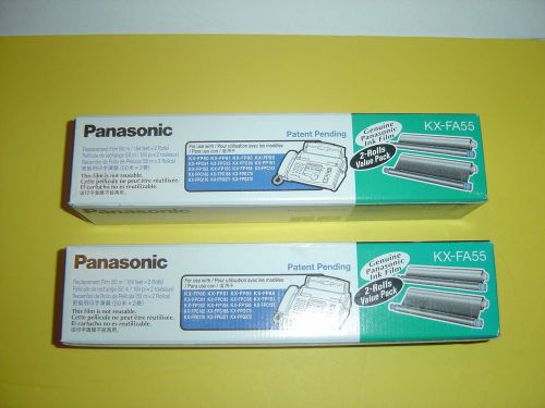 Panasonic KX-FA55 Fax Toner Film Rolls -2 Pack and 1 in box total (3) New in Box