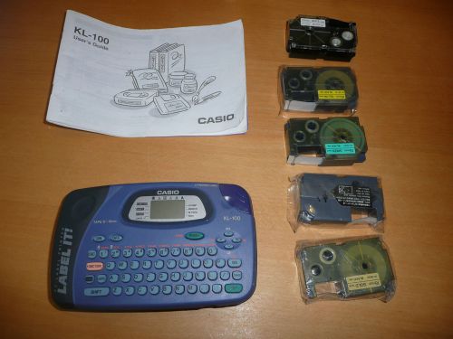 Casio KL-100 Label Thermal Printer &amp; rolls