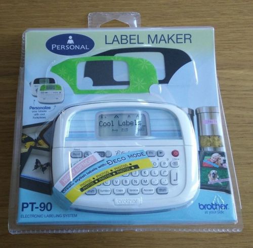 BROTHER P-TOUCH PT-90 PERSONAL LABEL MAKER/PRINTER**BRAND NEW in RETAIL PACKAGE