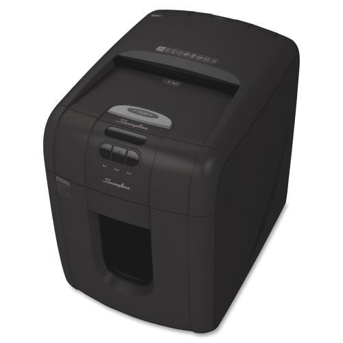 Swingline Stack-and-Shred 100M Hands Free Shredder - Micro Cut - 7 gal