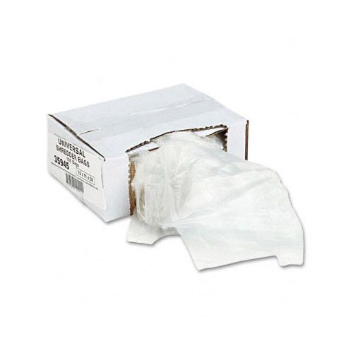 Universal 35945 Recycled/Recyclable 3 Ply Shredder Bags, 15w x 11d x 30h, 100