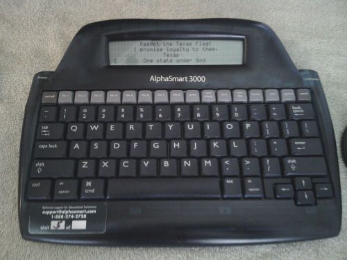 AlphaSmart 3000 Portable Lightweight Laptop Word Processor USB Cable + Manual
