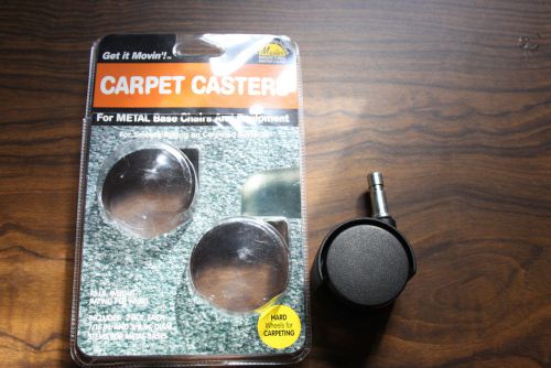 Carpet Casters 2 inch chair wheels for Metal Based Chairs for Carpeted Surfaces