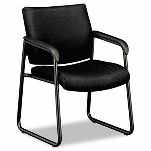 Basyx Series Chair with Black Fabric, Black Frame &amp; Sled Base (BSXVL443VC10)