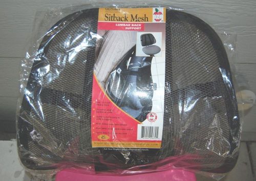 Sitback Mesh Lumbar Support Seatback, Black, 17.5&#034; X 14&#034; Work Ergonomics