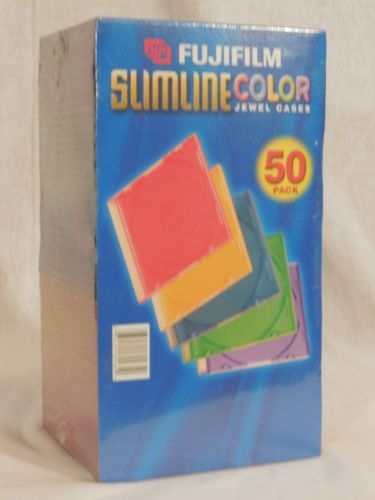 Fuji film slim line color jewel cases 50 pack for sale