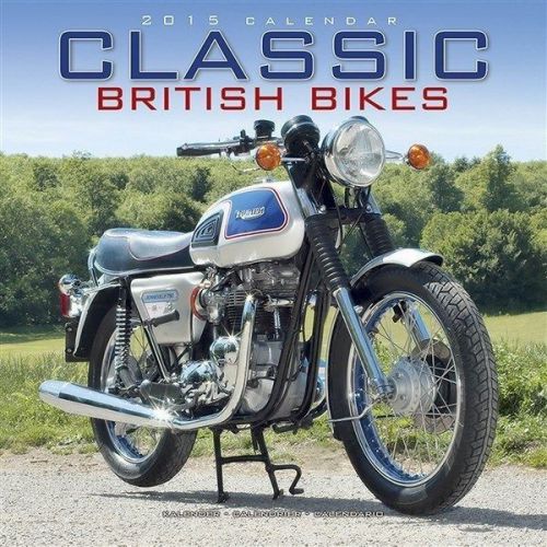 NEW 2015 Classic British Motorbikes Wall Calendar by Avonside- FREE Priority Shi