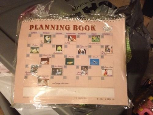 Blank 13 Page Planning Book/calendar  11x 8.5&#034;. Great For Picture Calendar !!!