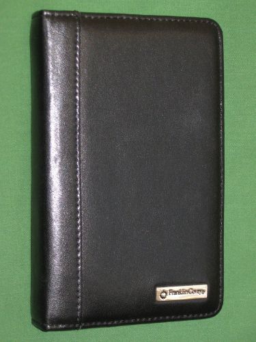 Pocket ~ 0.75&#034; ~ black ~ leather franklin covey planner organizer binder 2170 for sale
