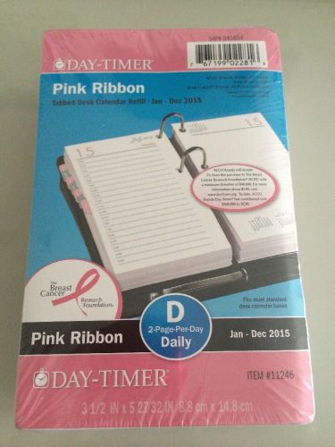 Day-Timer Tabbed Desk Calendar Refill 2015 2 Pages Per Day - 3.5 X 5 27/32 Inche