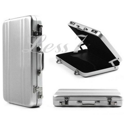 Mini Durable Aluminum Metal Briefcase Suitcase Business Name Card Holder Case CA
