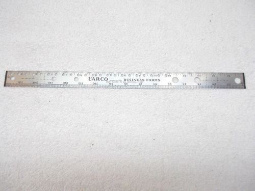 UARCO Business Forms 16&#034; Stainless Steel Ruler~Data Processing