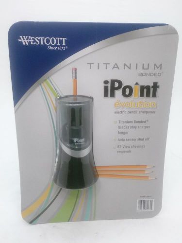 Westcott ipoint evolution titanium bonded pencil sharpener black for sale