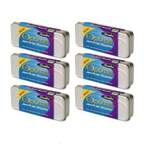 Swingline Optima Jam Free Premium Staples Standard 1/4&#034; 3,750/Pack, 6/Box(35556)