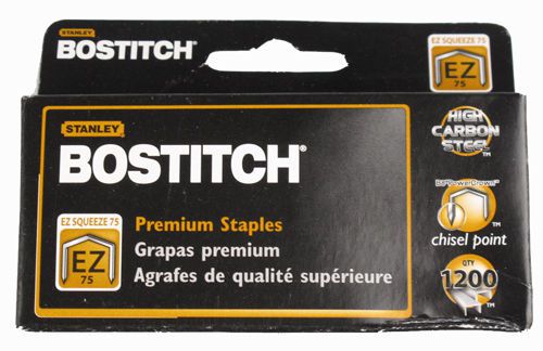 Stanley-Bostitch EZ Squeeze 75 Premium Staples Chisel Point STCR75XHC / 2400 QTY
