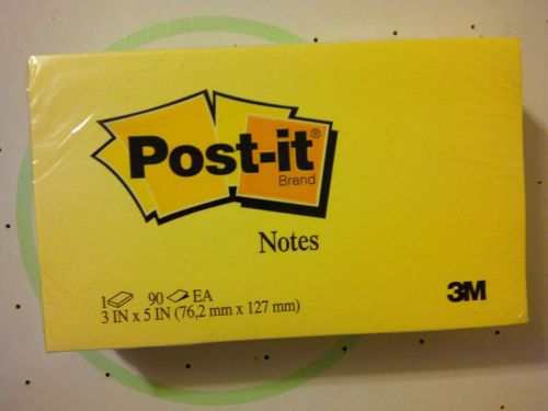 Post-It Notes 3&#034; x 5&#034; Canary Note Sheets (Set of EIGHT Pads)
