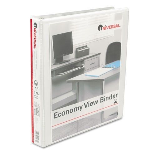 Universal Economy 1&#034; View Binder, White. lot of 36