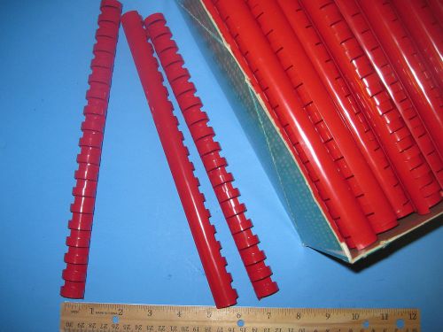 7 GBC Red Combbinds, 5/8 inch spines/combs for binding machine