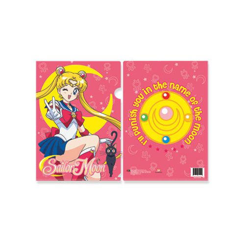 School Folder Moon and Brooch Sailor Moon File Folders (Pack of 5)