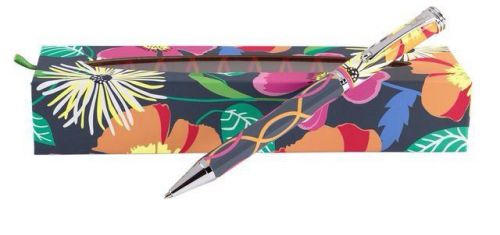 Vera Bradley Jazzy Blooms: Ball Point Pen, Binder Clips &amp; Pocket Papers NWT