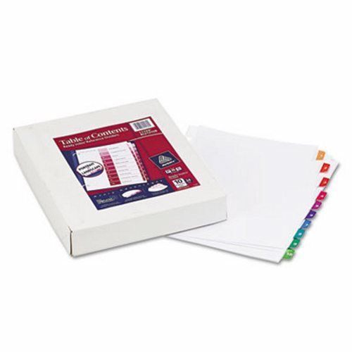 Avery Ready Index Table/Contents Dividers, 10-Tab, 24 Sets per Box (AVE11169)
