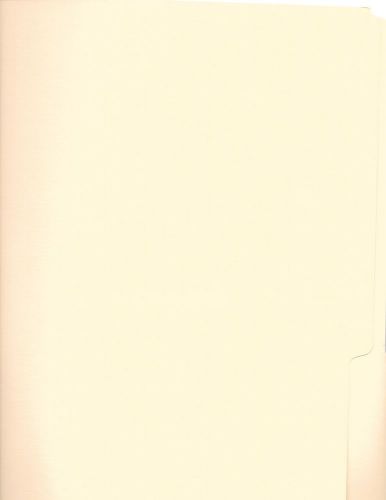 15 top right beige manila file folder 12 X 9-good for school or ofice use