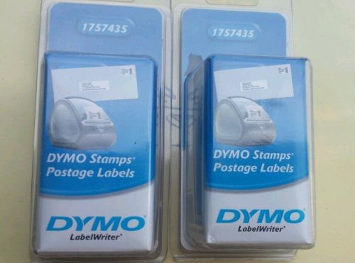 2 X Dymo Stamps Postage Labels (1757435, 200 per roll)