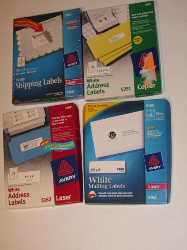 Avery label assortment! 5168, 5162, 5351! address/ship! for sale