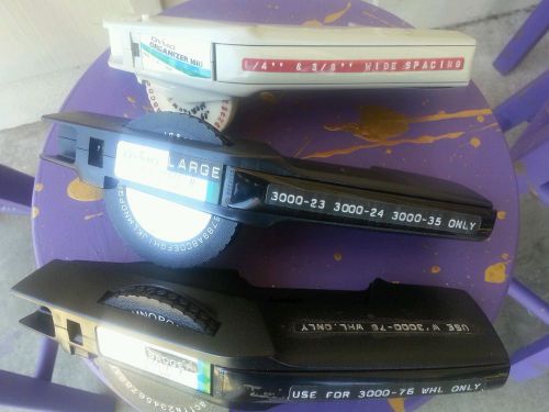 3 Vintage Dyno Label Maker plus  heads and extra label supplies
