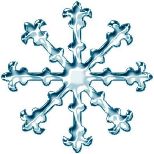 30 Custom New Age Blue Snowflake Personalized Address Labels