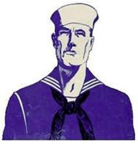 30 Custom Vintage Navy Sailor Personalized Address Labels