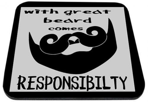 Mouse Pad - With Great Beard Comes Responsibilty Mouse Pad