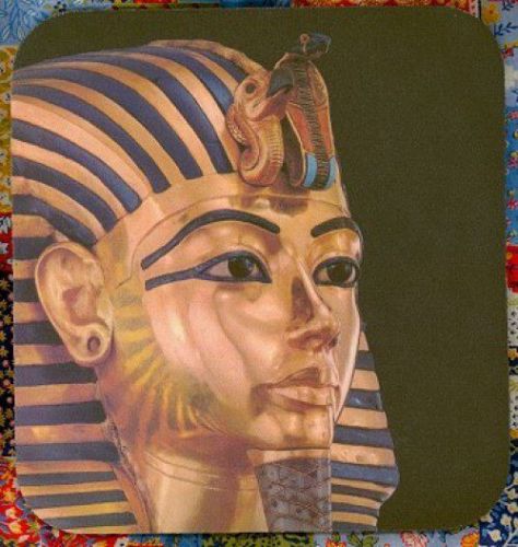 KING TUT Heavy Rubber Backed Mousepad #0507 Egyptian NEAT!