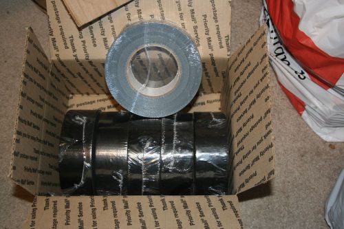 D60B Roll of Black Duct Tape 1.89&#034; x 60 Yards - This Auction is for SIX Rolls!