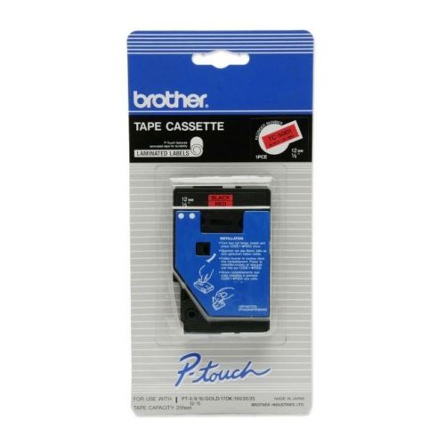 BROTHER INT L (SUPPLIES) TC5001  12MM BLACK ON RED