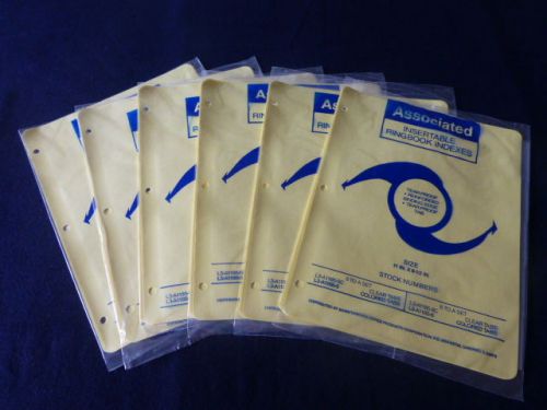 ASSOCIATED INSERTABLE RINGBOOK INDEXES DIVIDERS-NEW IN PACKAGE-6 PKS