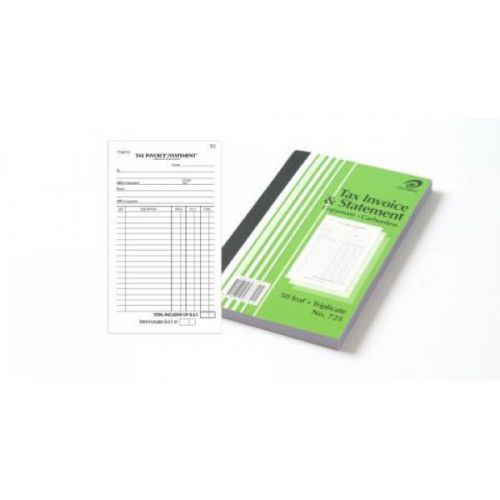 Olympic Tax Invoice &amp; Statement - Carbonless 50 Leaf Triplicate - 725