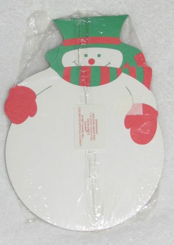 NEW! VINTAGE 1987 CURRENT INC #6989-2 SNOWMAN HOLIDAY MEMO PAD 50 SHEETS 7&#034;X5&#034;