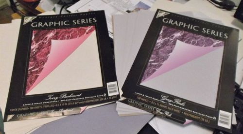 Georgia Pacific Graphic Series Paper - Ivory Parchment &amp; Gray Fleck - 34 sheets