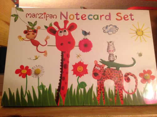 Marzipan Safari Animal Notecard Set