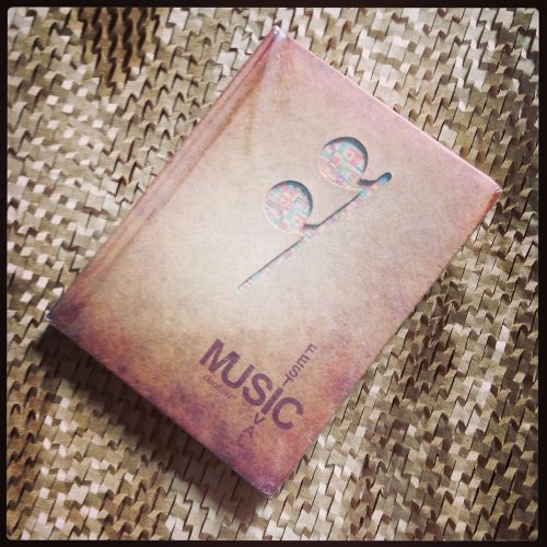 Music Note Theme Hardcover Heavy Notebook National Flags